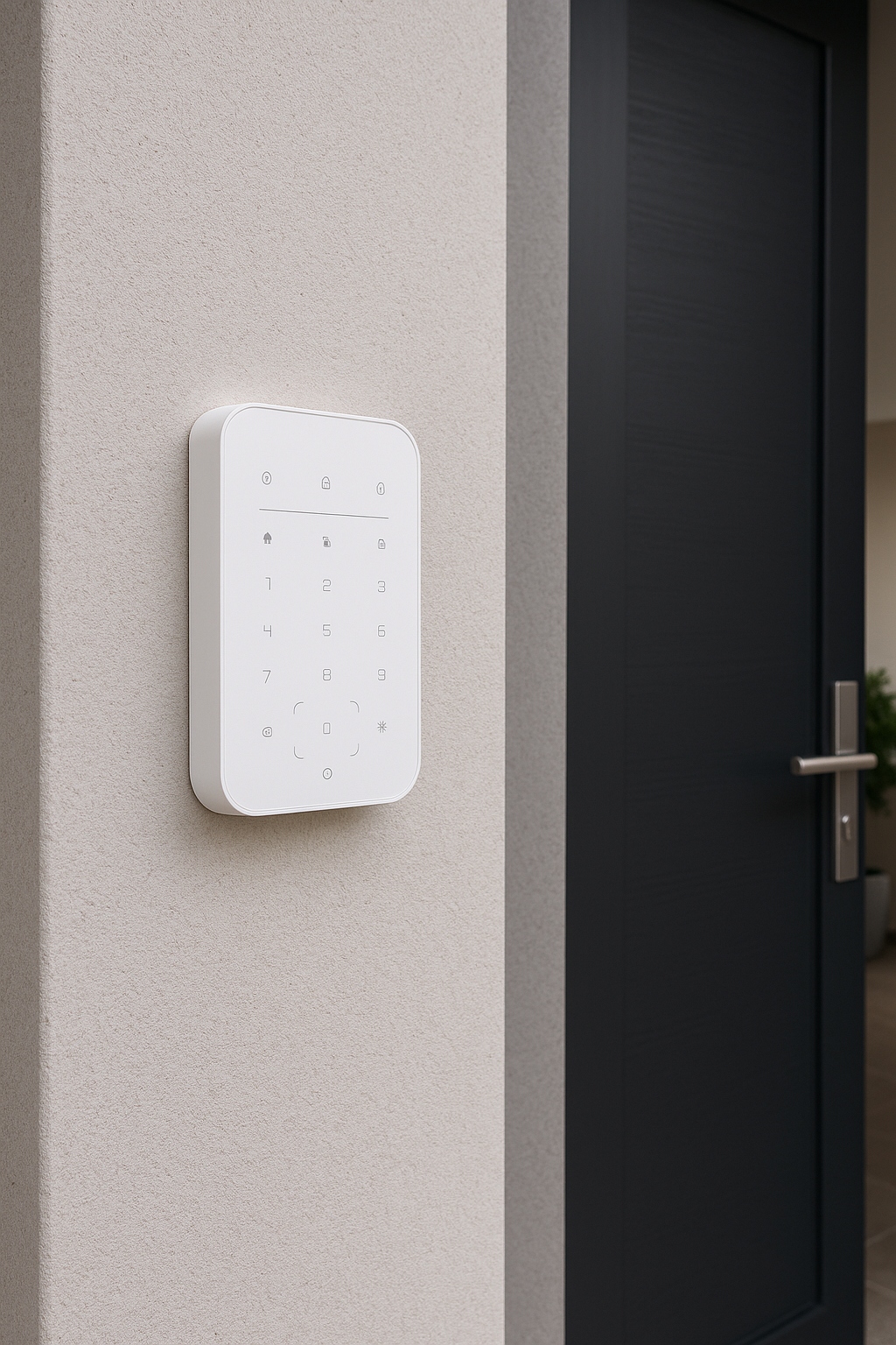 Keypad-ProMax installé à l'entrée